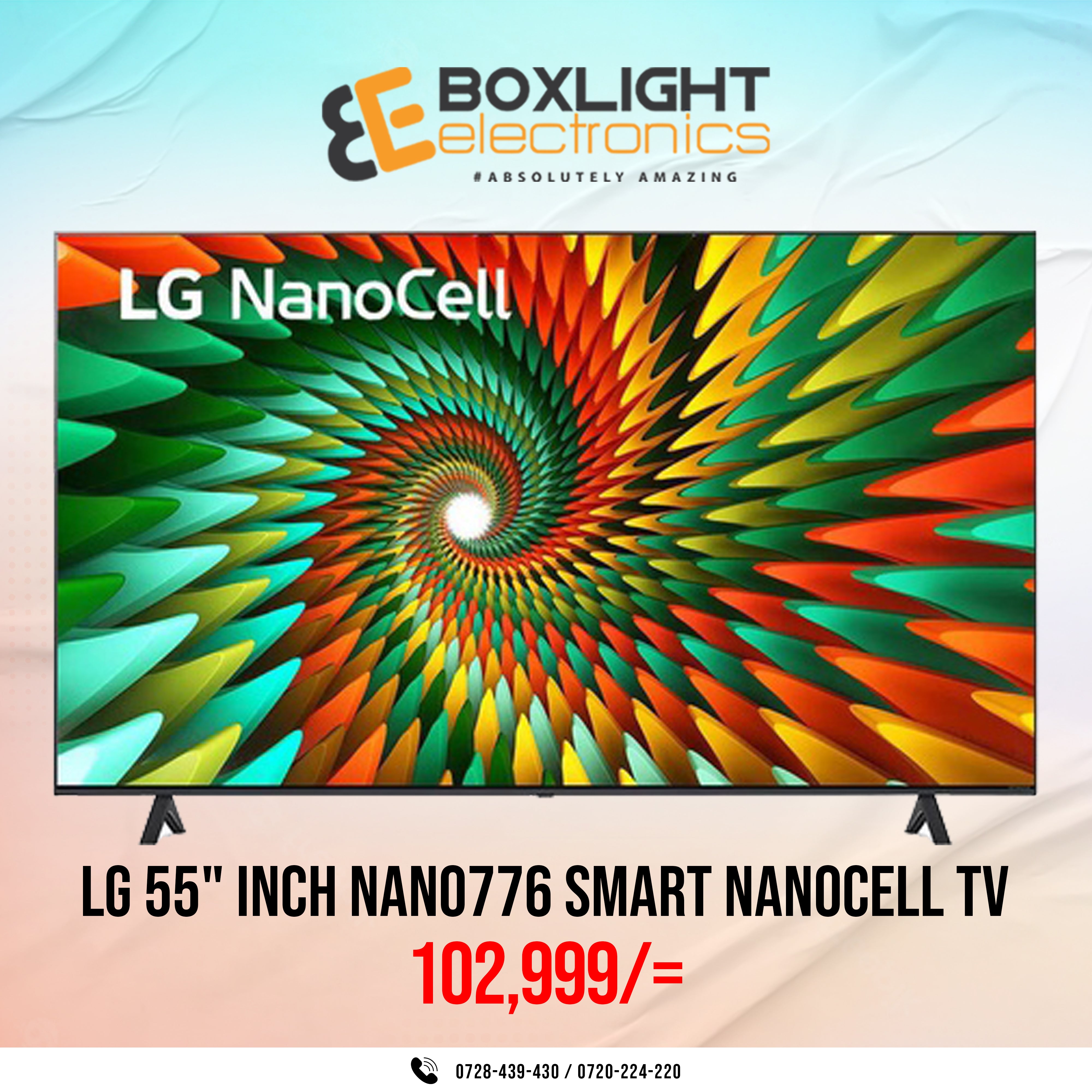 LG NANO776 55" Inch 4K Smart Nanocell TV, 2023
