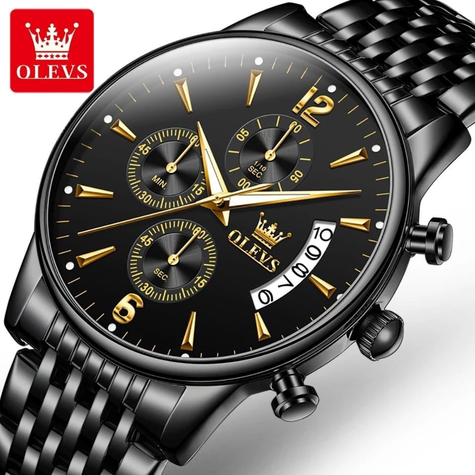 Olevs Multifunction Stainless Steel Waterproof Men's Watch