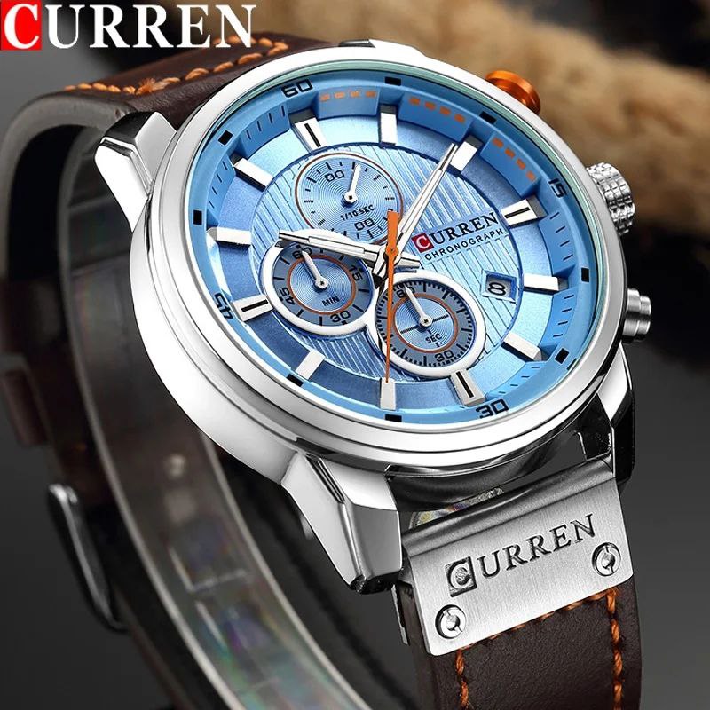 Curren Luxury Chronograph Quartz Watch Men's Watch