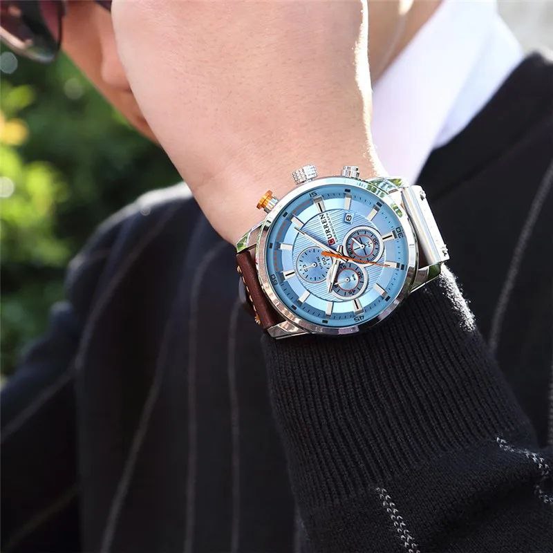 Curren Luxury Chronograph Quartz Watch Men's Watch