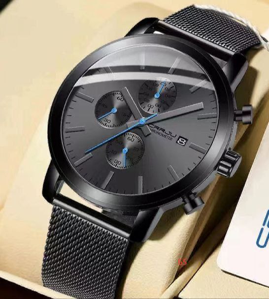 CRRJU Men's Ultra-Thin Minimalist Waterproof Watch