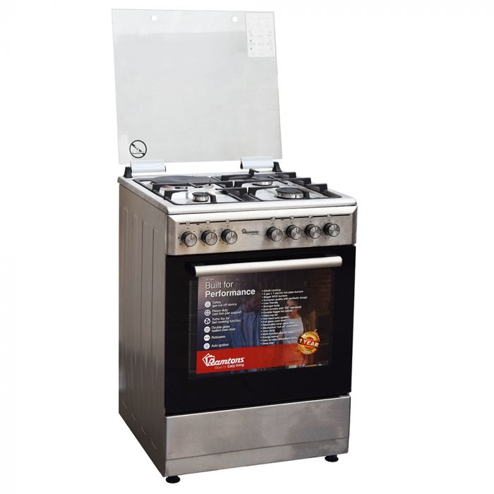 Ramtons 3G+1E 60X60 INOX COOKER- RF/485