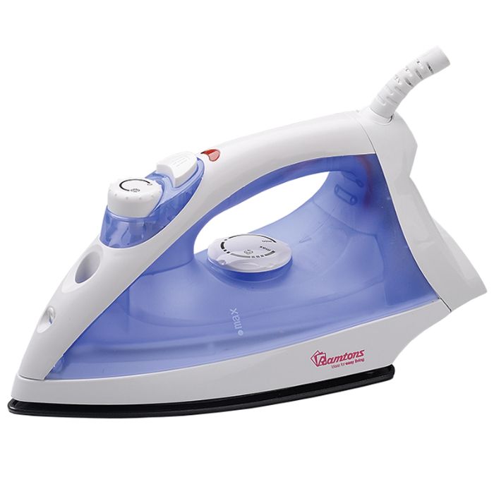 Ramtons WHITE AND PURPLE STEAM & DRY CORDLESS IRON- RM/488