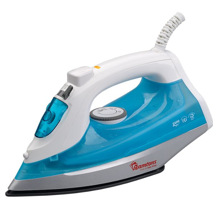 Ramtons WHITE AND BLUE STEAM & DRY IRON- RM/481
