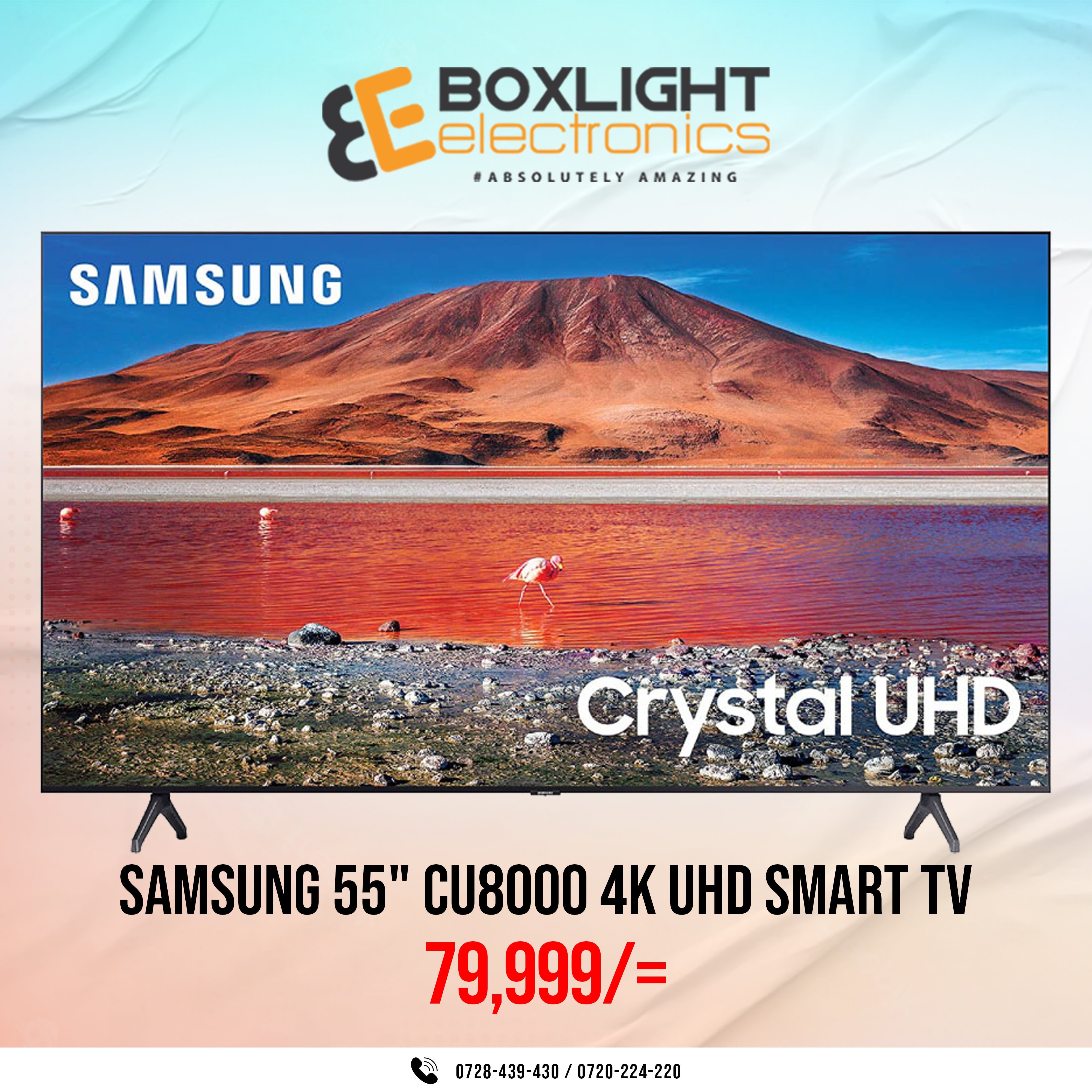 Samsung 55CU8000 55" Inch Crystal 4K UHD Smart LED TV