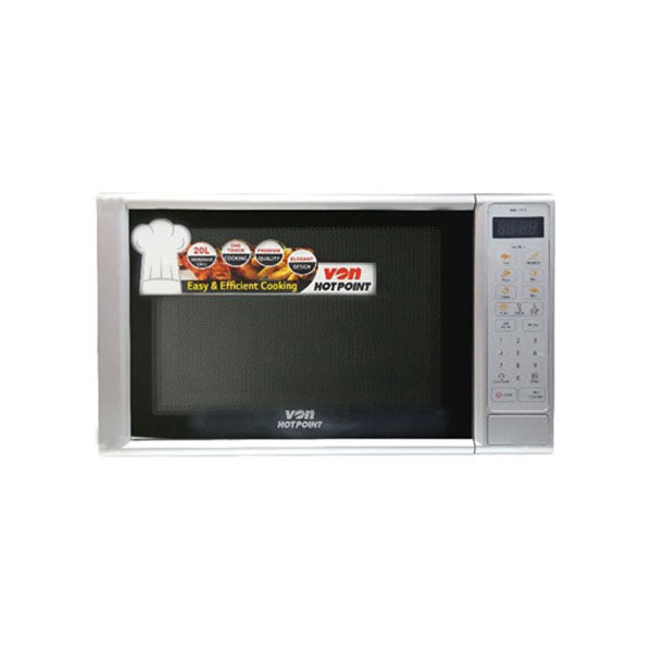 VON HMS-210DS/VAMS-20DGS Microwave Oven Solo. 20L, Mirror, Digital - Silver