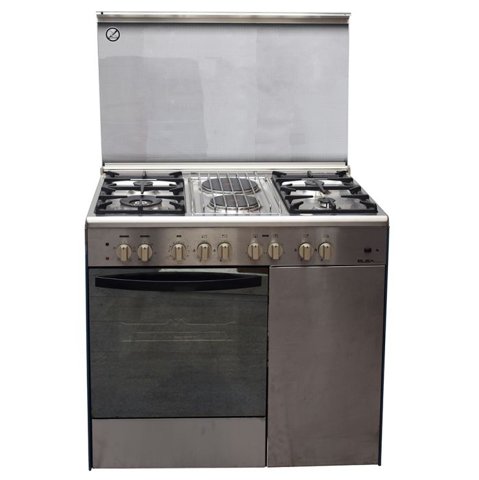 Ramtons 4 GAS+ 2 ELECTRIC + GAS COMPARTMENT STAINLESS STEEL ELBA COOKER- EB/165