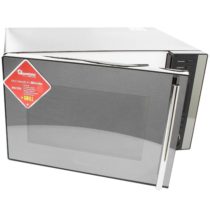 RAMTONS 25 LITERS MICROWAVE+GRILL BLACK- RM/326
